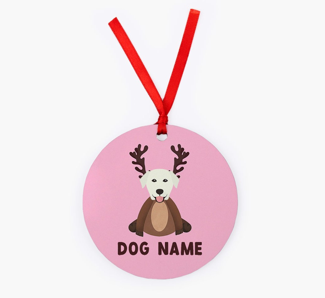 Reindog: Personalised {breedFullName} Christmas Decoration