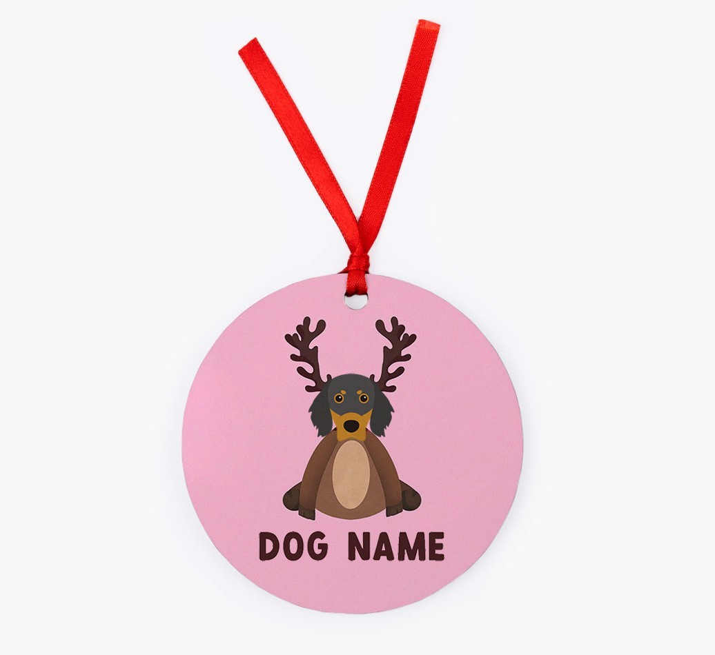 Reindog: Personalized {breedFullName} Christmas Decoration