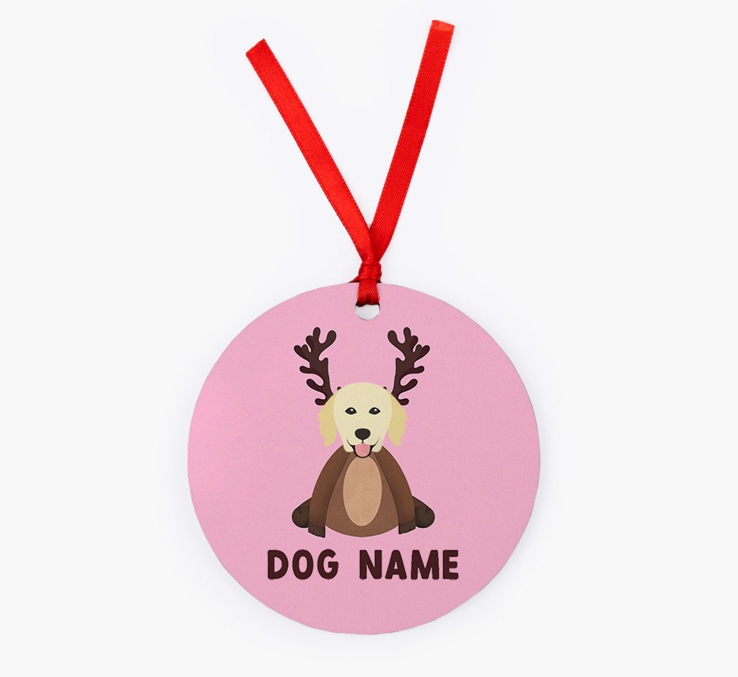 Reindog: Personalised {breedFullName} Christmas Decoration