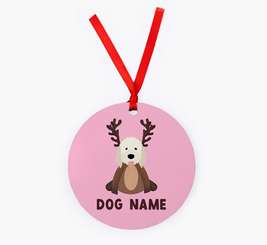 Reindog: Personalised {breedFullName} Christmas Decoration