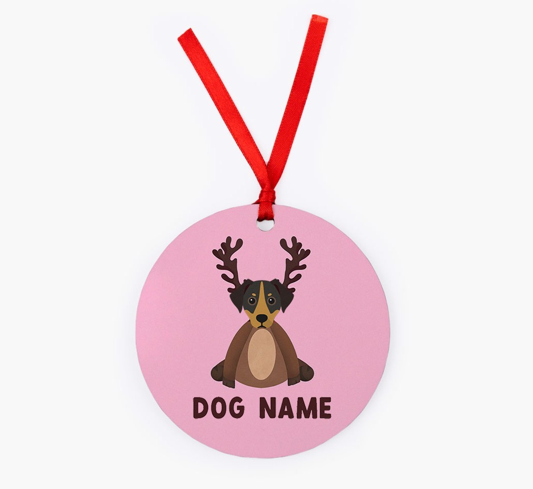 Reindog: Personalised {breedFullName} Christmas Decoration