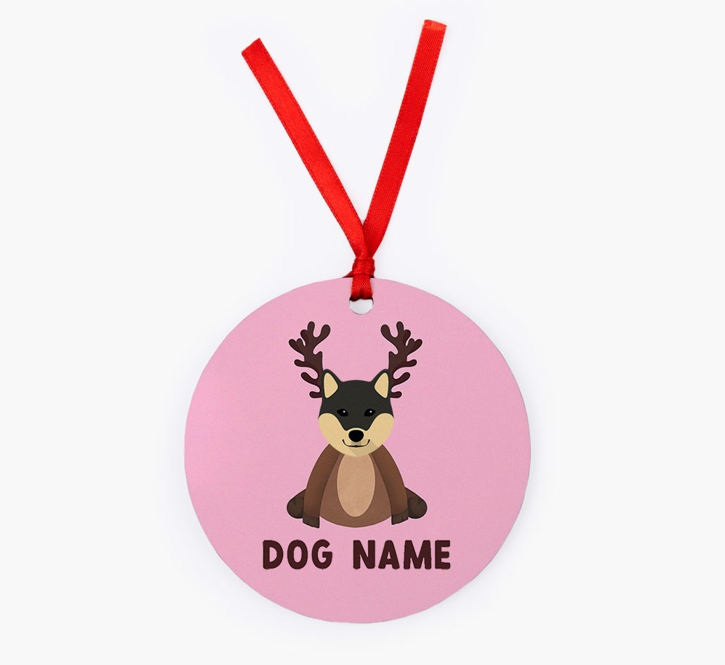 Reindog: Personalised {breedFullName} Christmas Decoration