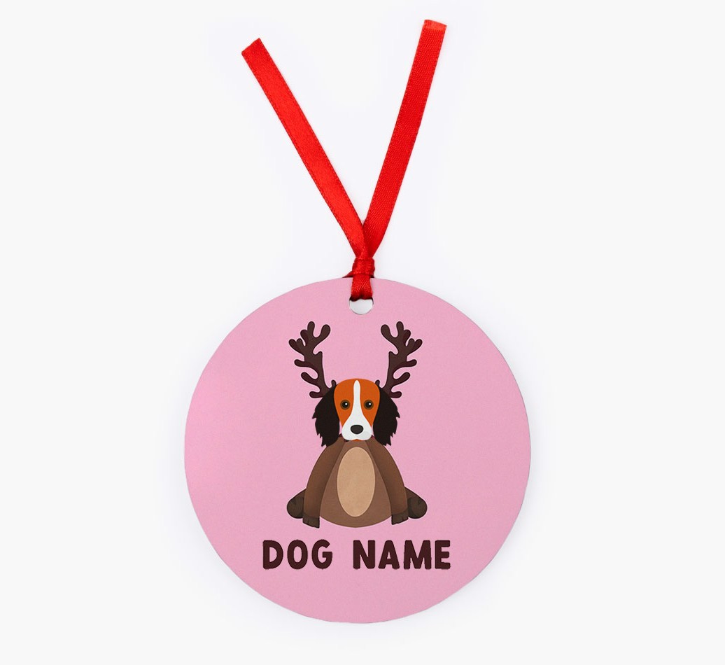 Reindog: Personalized {breedFullName} Christmas Decoration