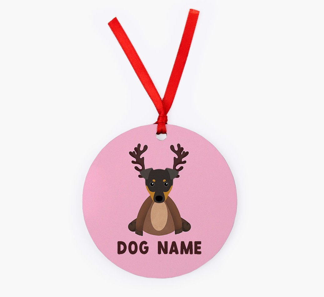 Reindog: Personalized {breedFullName} Christmas Decoration