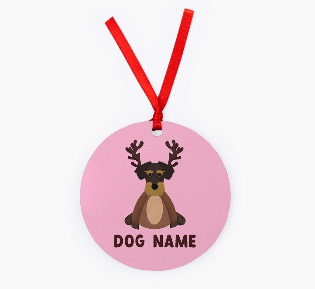 Reindog: Personalized {breedFullName} Christmas Decoration