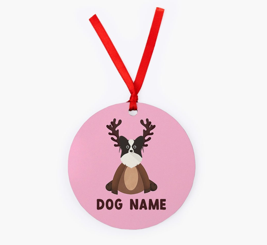 Reindog: Personalized {breedFullName} Christmas Decoration