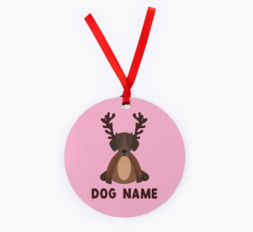 Reindog: Personalized {breedFullName} Christmas Decoration