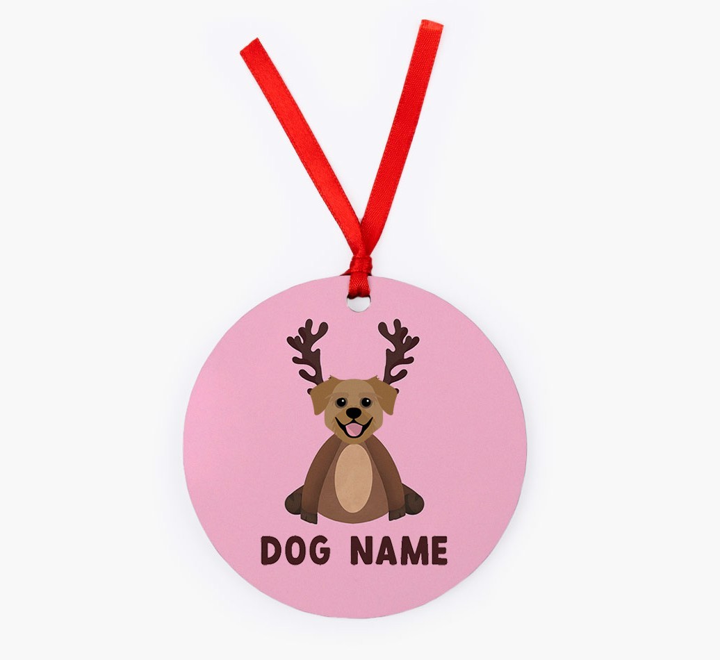 Reindog: Personalized {breedFullName} Christmas Decoration