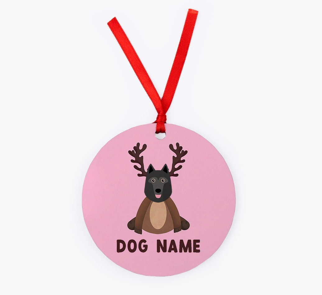 Reindog: Personalised {breedFullName} Christmas Decoration