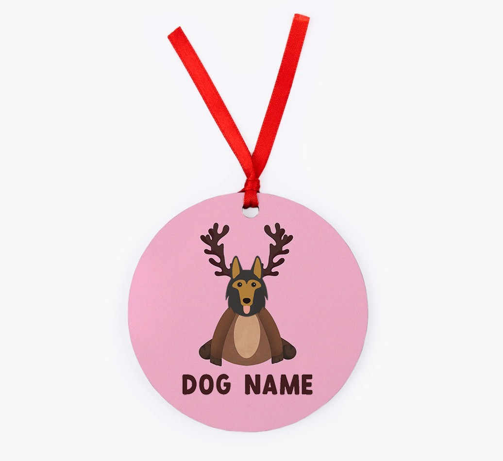 Reindog: Personalized {breedFullName} Christmas Decoration