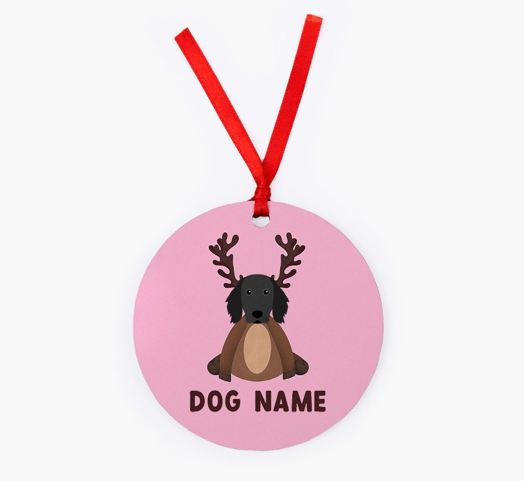 Reindog: Personalized {breedFullName} Christmas Decoration