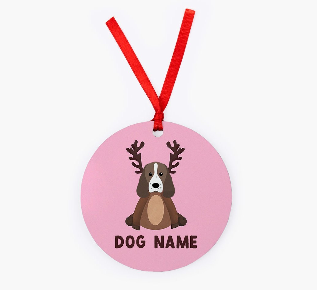 Reindog: Personalized {breedFullName} Christmas Decoration