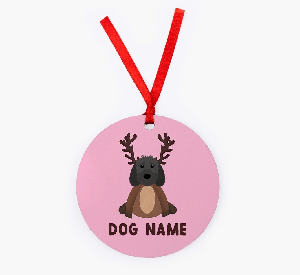 Reindog: Personalized {breedFullName} Christmas Decoration