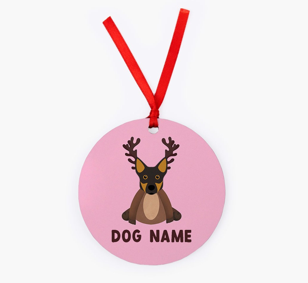 Reindog: Personalized {breedFullName} Christmas Decoration