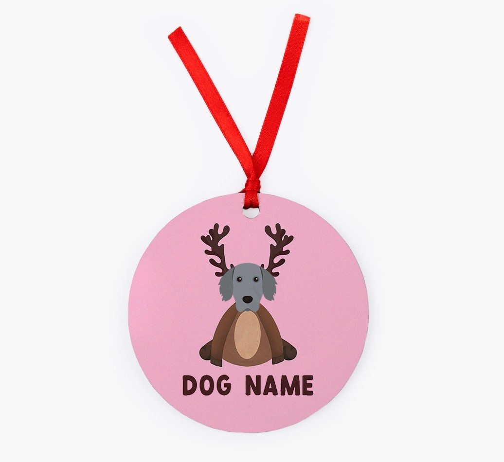 Reindog: Personalized {breedFullName} Christmas Decoration