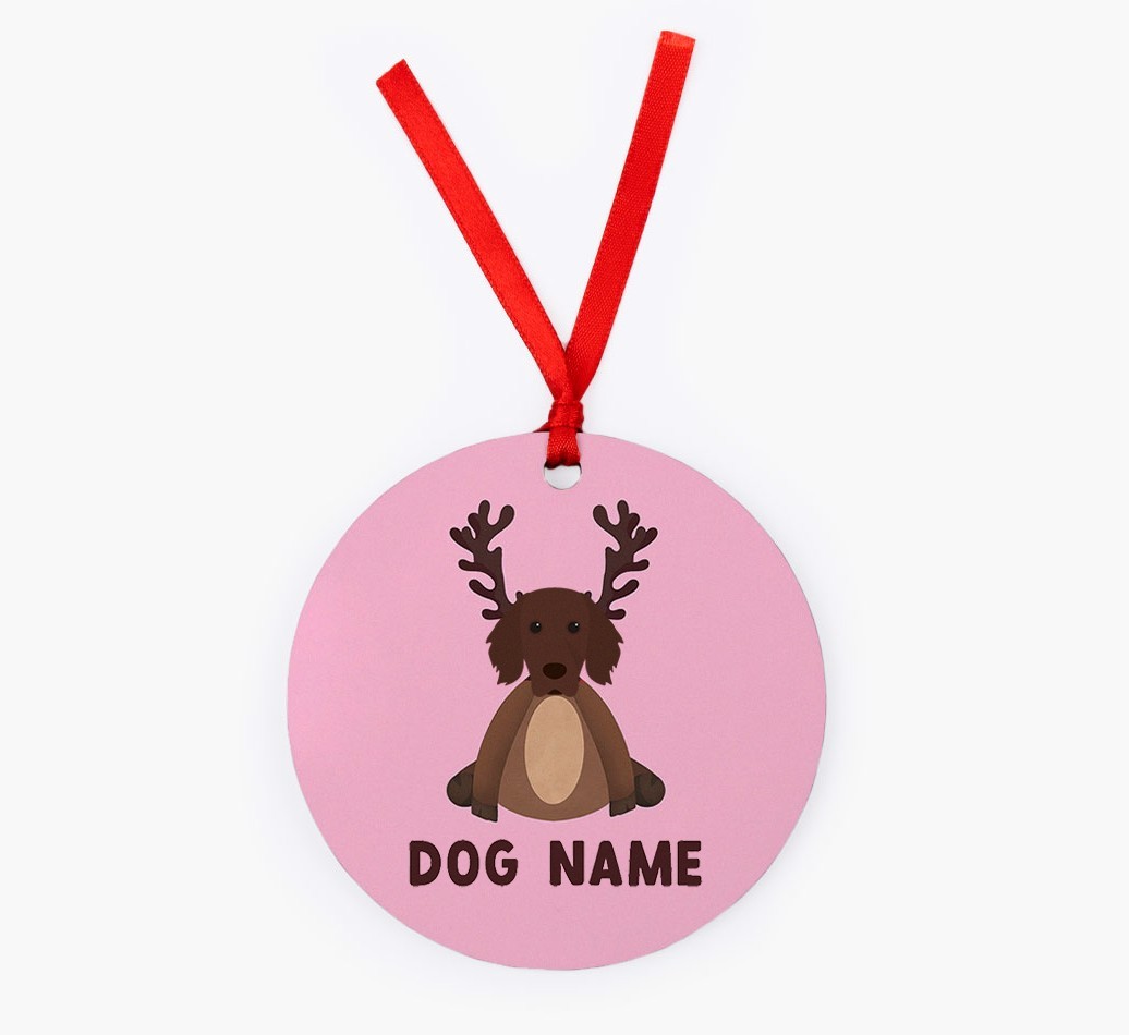 Reindog: Personalized {breedFullName} Christmas Decoration