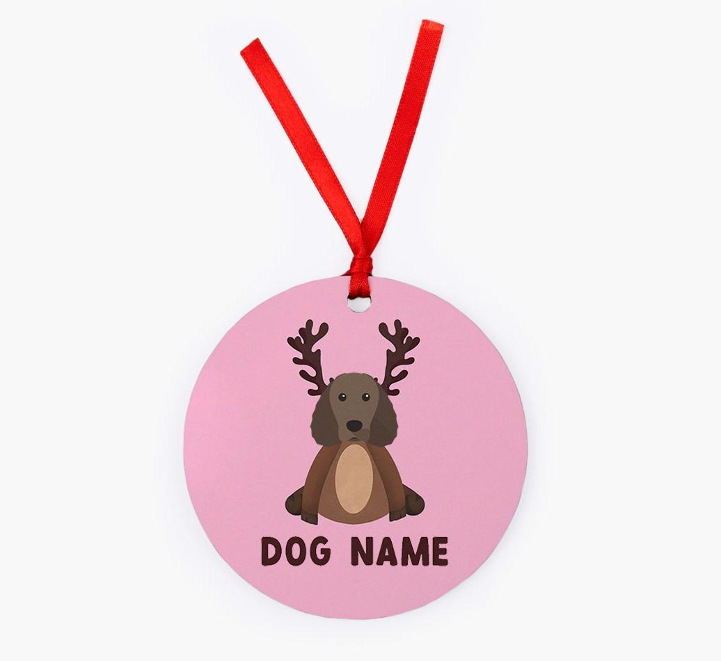 Reindog: Personalized {breedFullName} Christmas Decoration