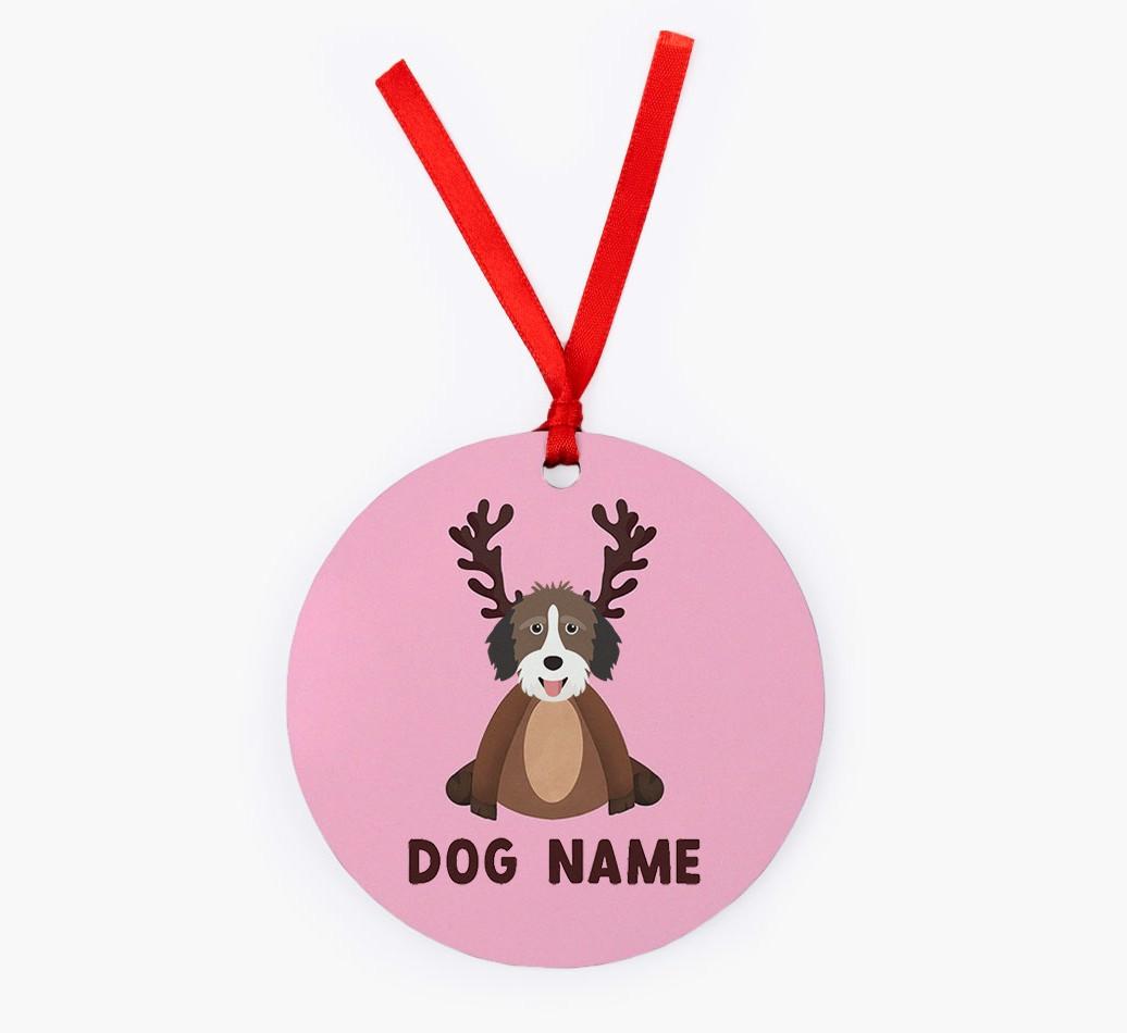 Reindog: Personalized {breedFullName} Christmas Decoration