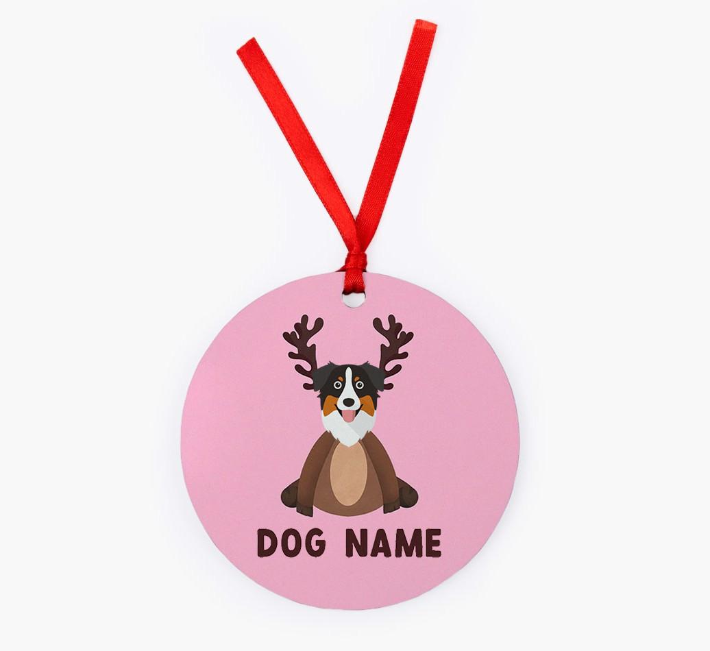Reindog: Personalized {breedFullName} Christmas Decoration