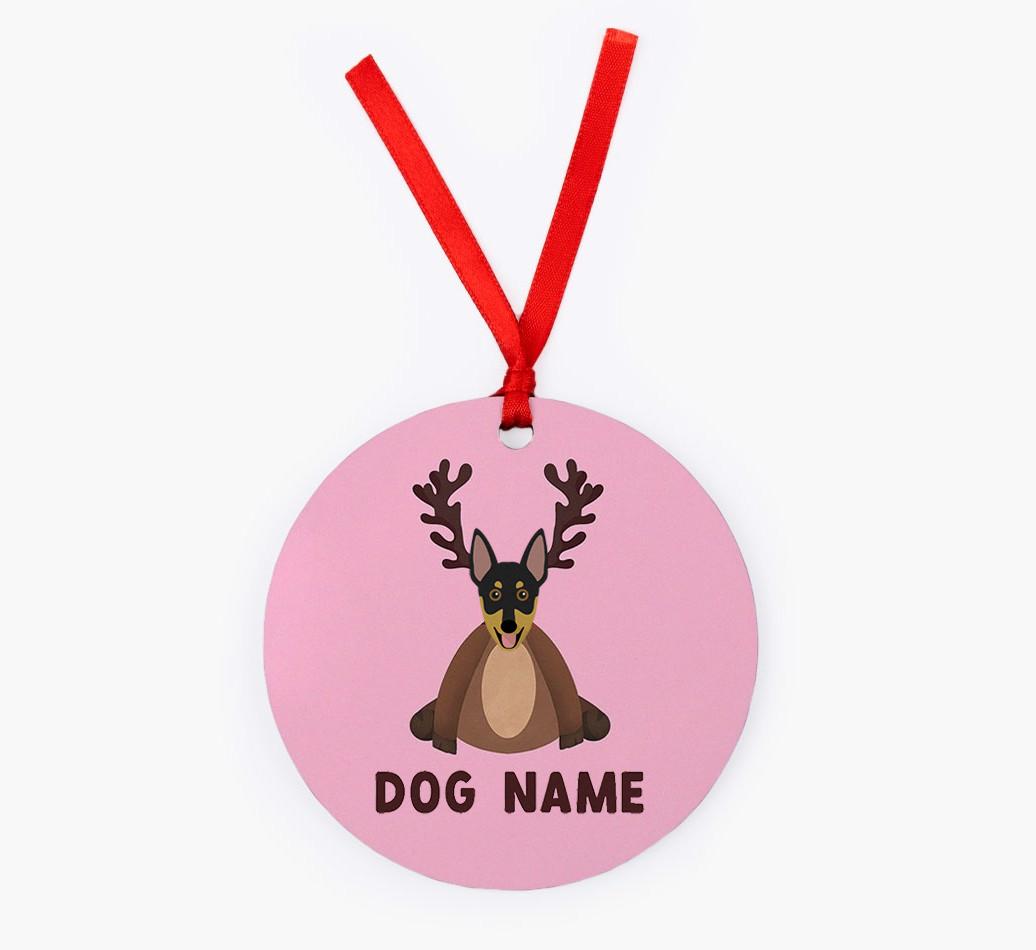Reindog: Personalized {breedFullName} Christmas Decoration