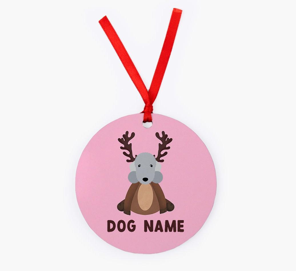 Reindog: Personalized {breedFullName} Christmas Decoration