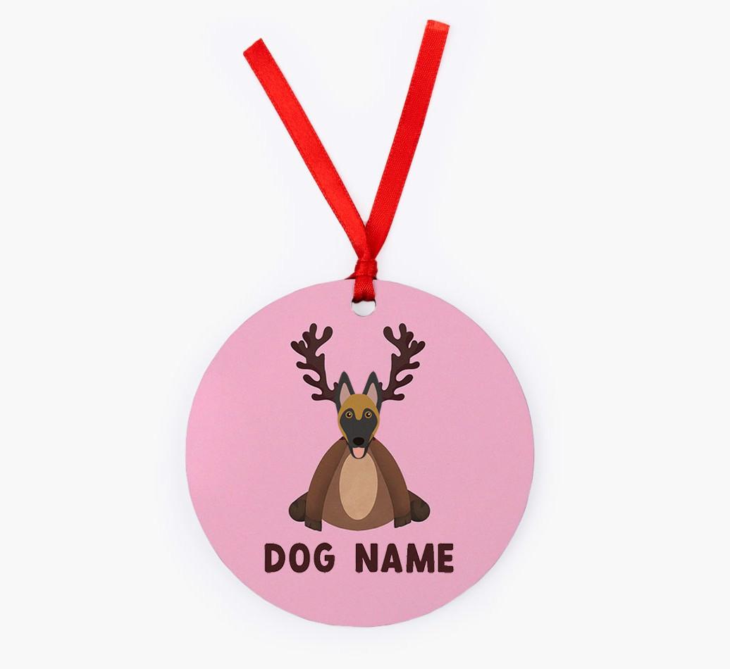Reindog: Personalized {breedFullName} Christmas Decoration