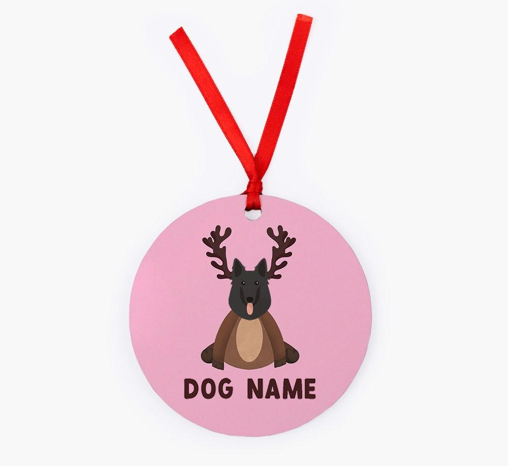 Reindog: Personalized {breedFullName} Christmas Decoration