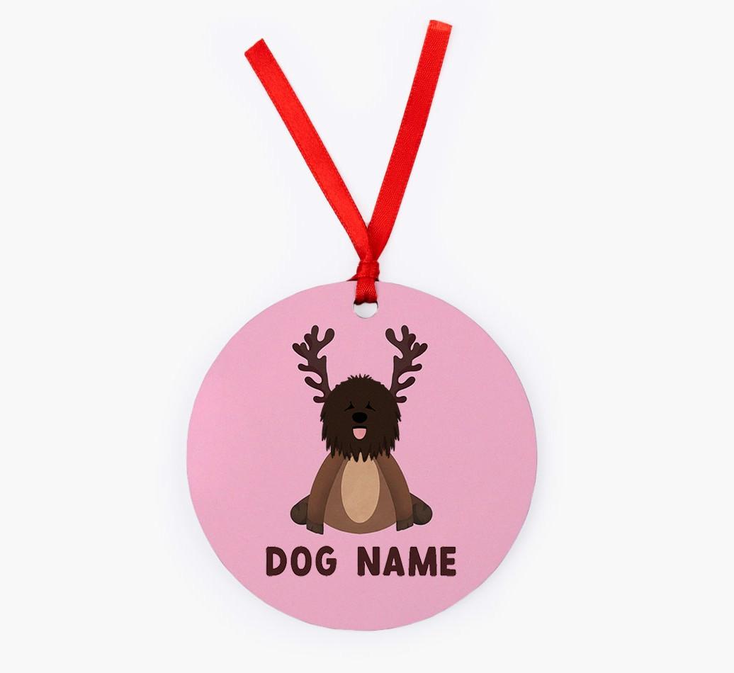 Reindog: Personalized {breedFullName} Christmas Decoration