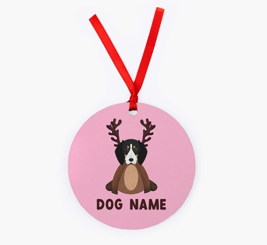 Reindog: Personalized {breedFullName} Christmas Decoration