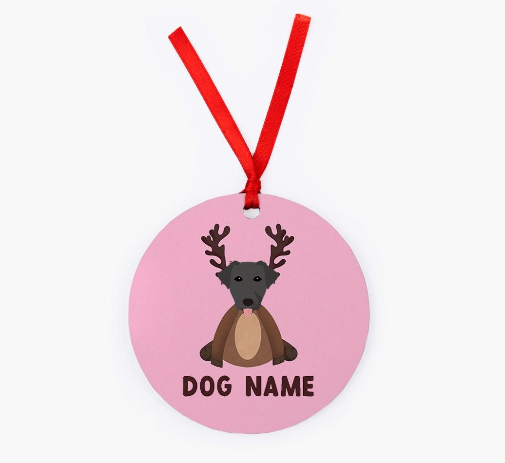 Reindog: Personalized {breedFullName} Christmas Decoration