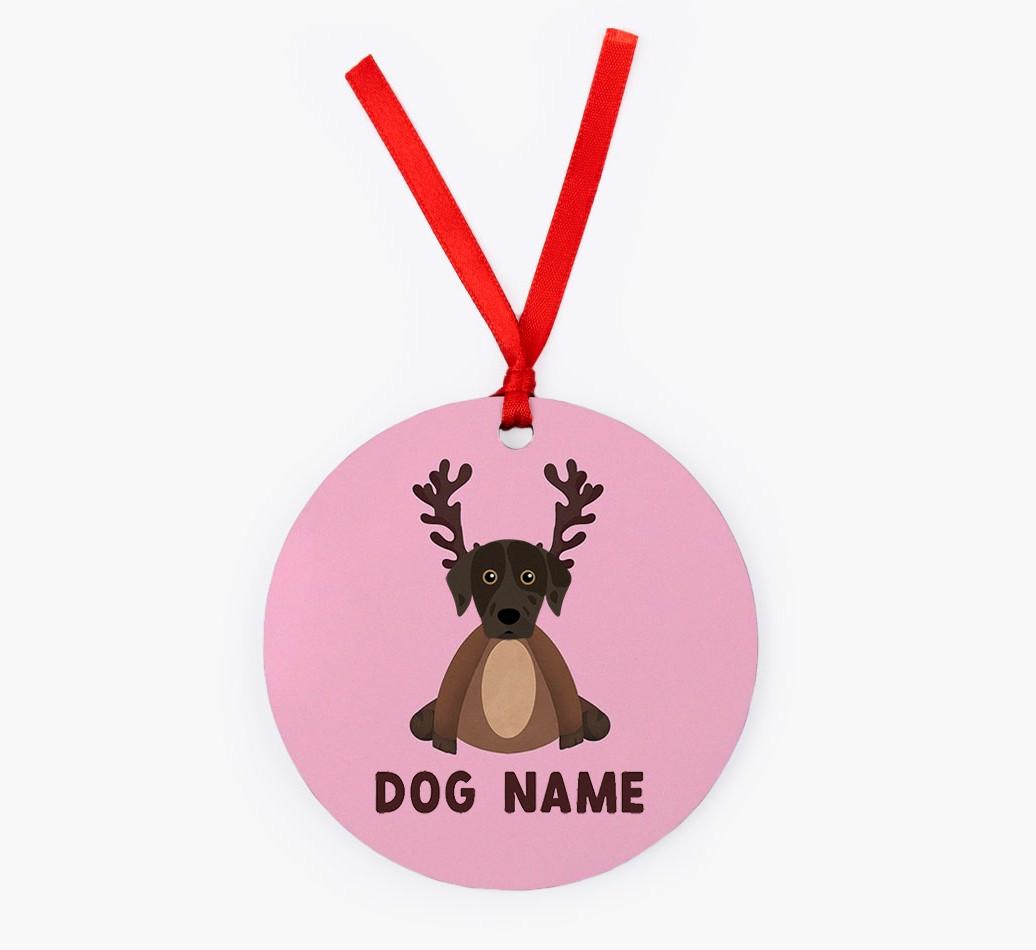 Reindog: Personalized {breedFullName} Christmas Decoration
