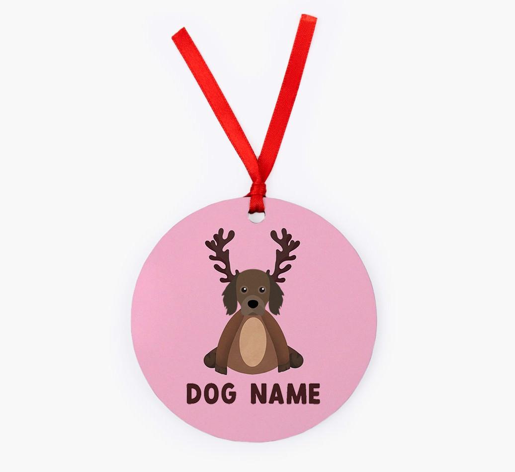 Reindog: Personalized {breedFullName} Christmas Decoration