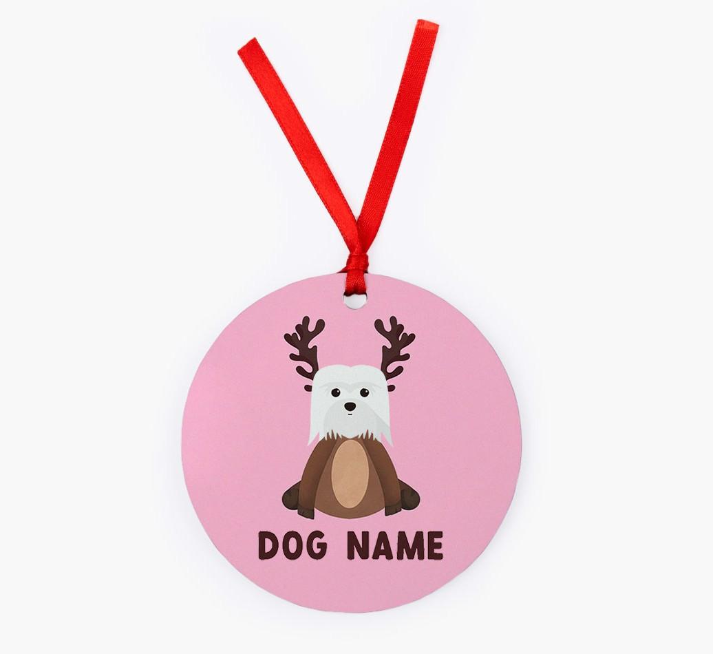 Reindog: Personalized {breedFullName} Christmas Decoration
