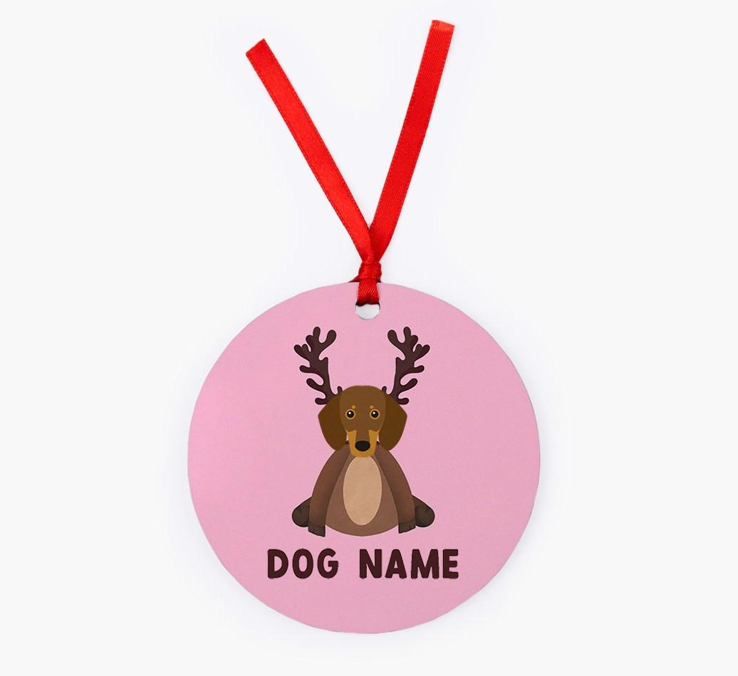 Reindog: Personalized {breedFullName} Christmas Decoration