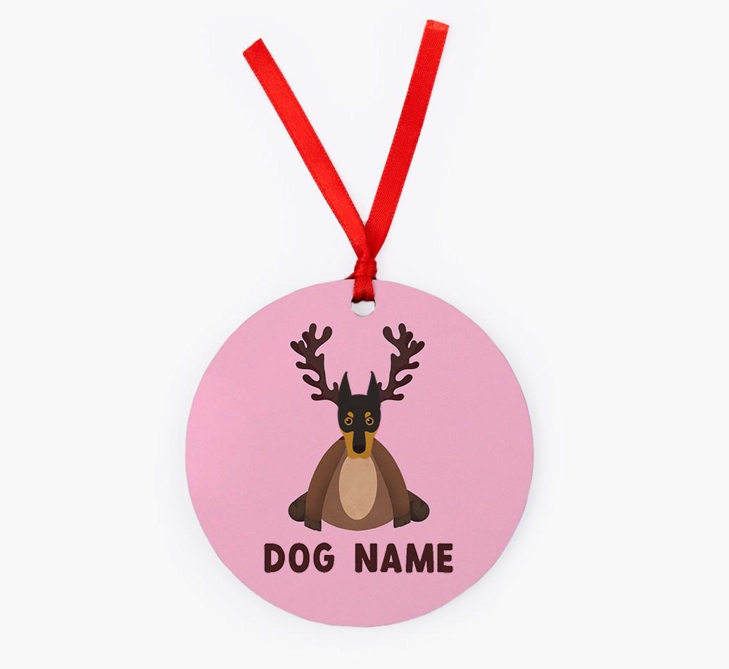 Reindog: Personalized {breedFullName} Christmas Decoration