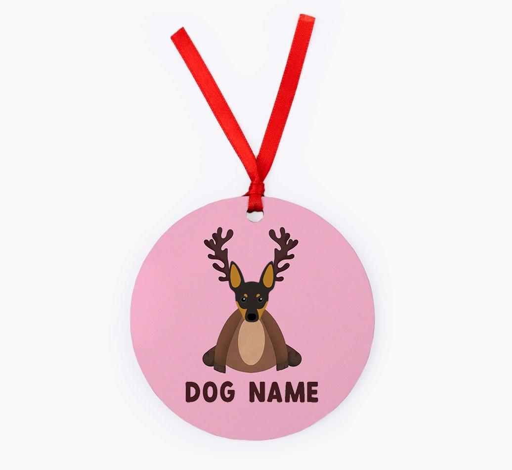 Reindog: Personalized {breedFullName} Christmas Decoration