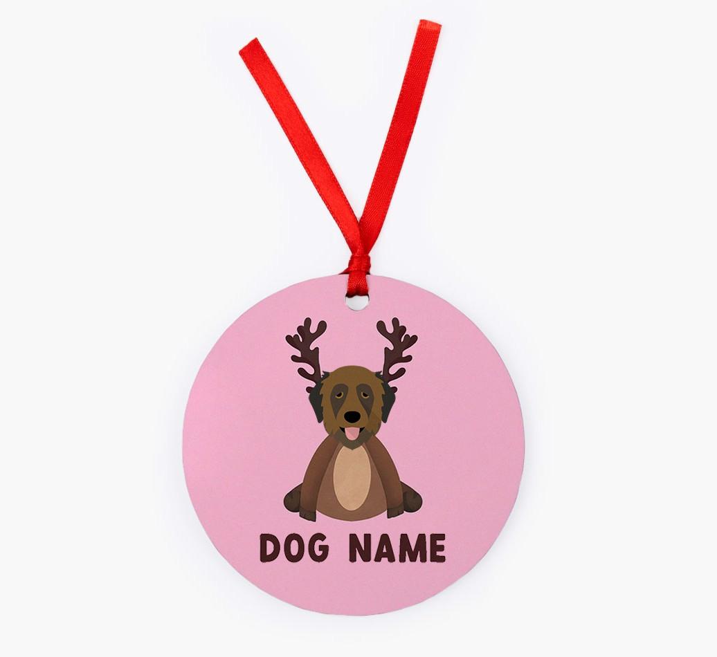 Reindog: Personalized {breedFullName} Christmas Decoration