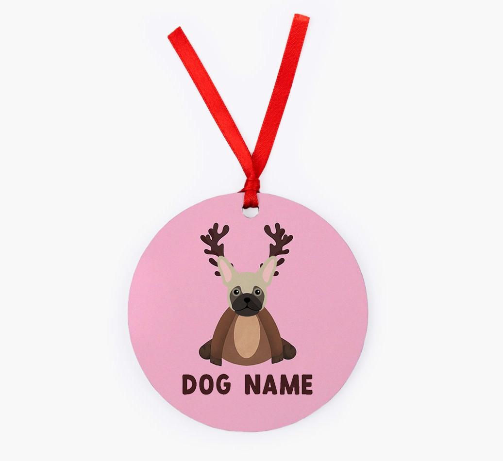 Reindog: Personalized {breedFullName} Christmas Decoration