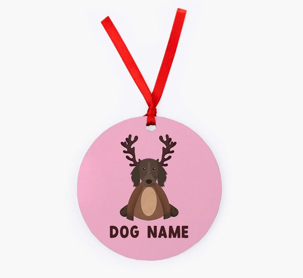 Reindog: Personalized {breedFullName} Christmas Decoration