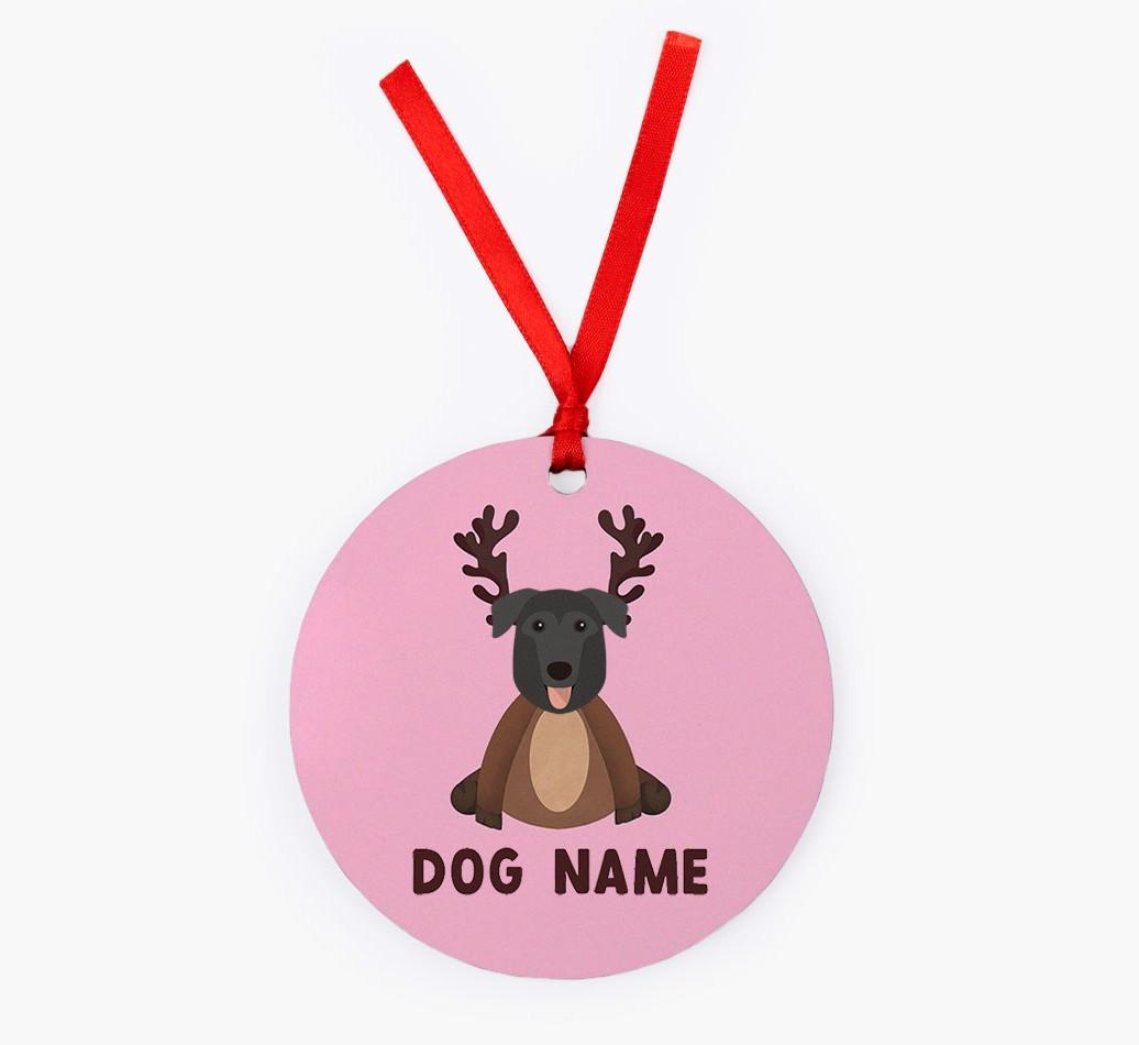 Reindog: Personalized {breedFullName} Christmas Decoration