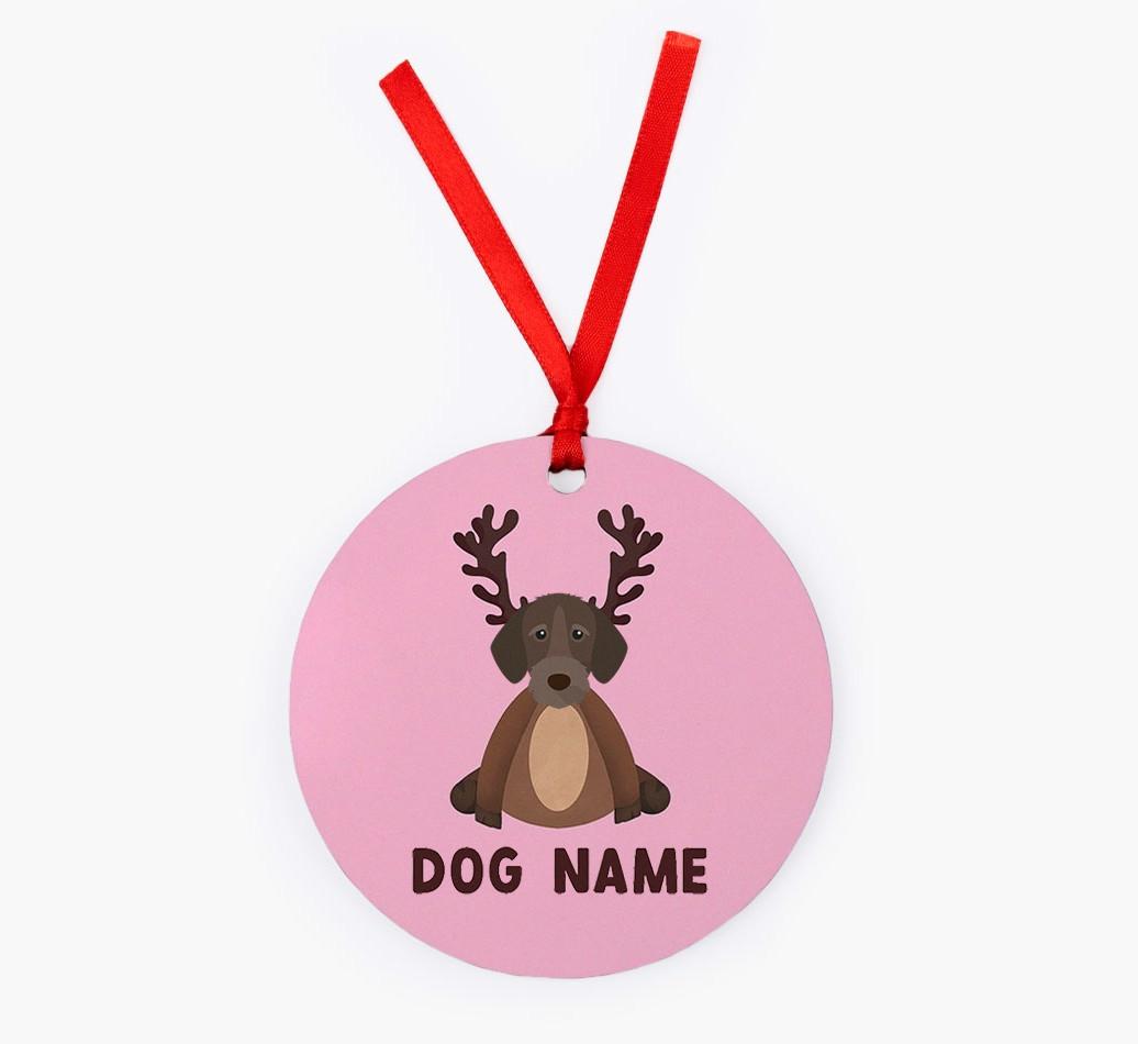 Reindog: Personalized {breedFullName} Christmas Decoration
