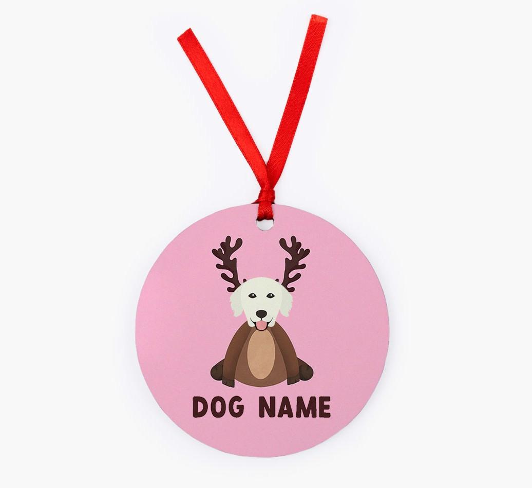 Reindog: Personalised {breedFullName} Christmas Decoration