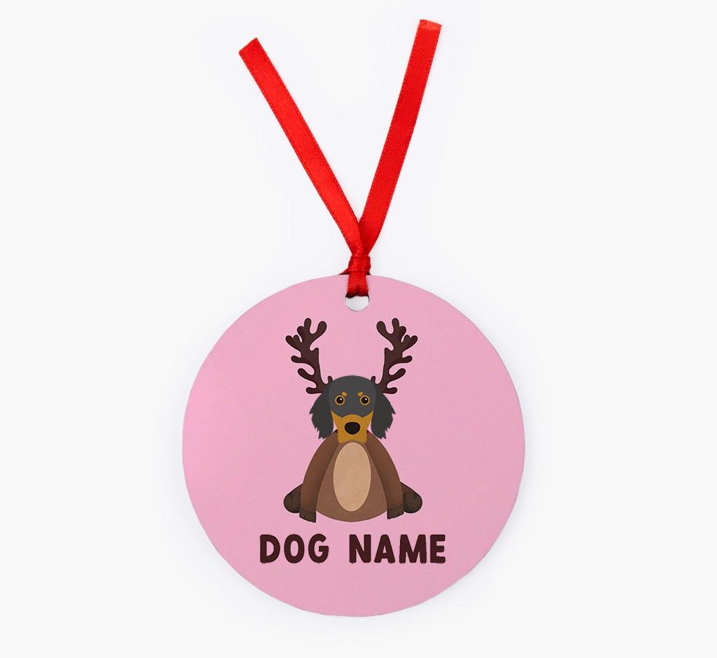 Reindog: Personalized {breedFullName} Christmas Decoration