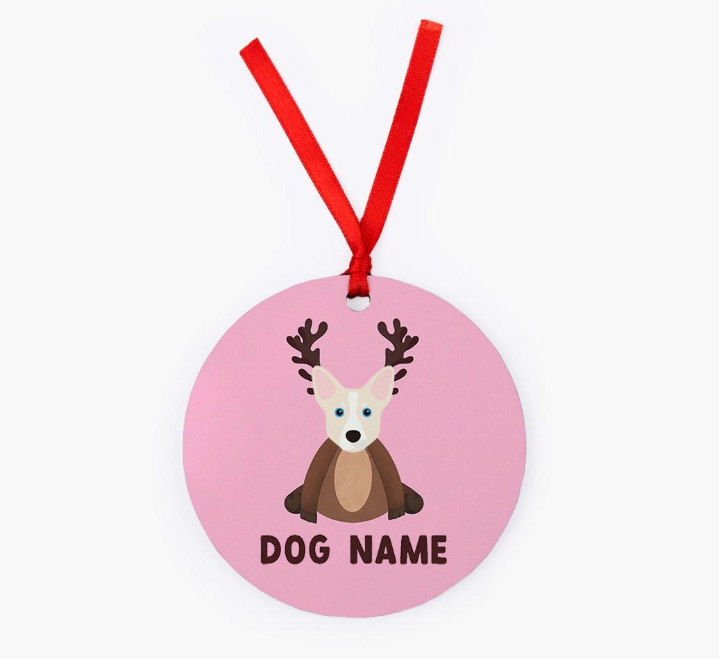 Reindog: Personalized {breedFullName} Christmas Decoration