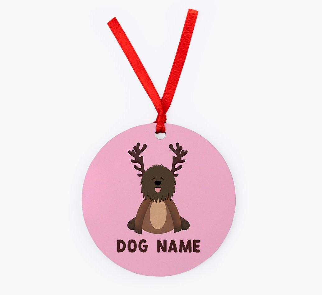 Reindog: Personalized {breedFullName} Christmas Decoration