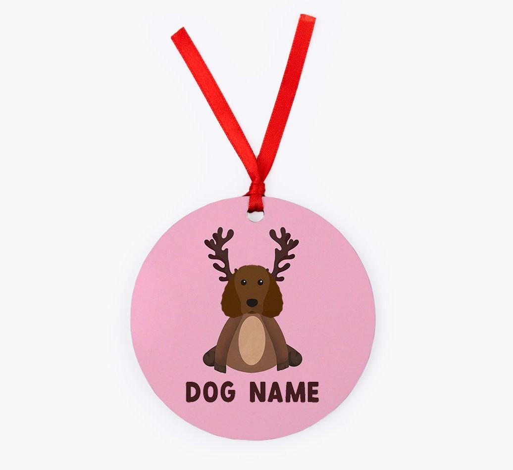 Reindog: Personalized {breedFullName} Christmas Decoration