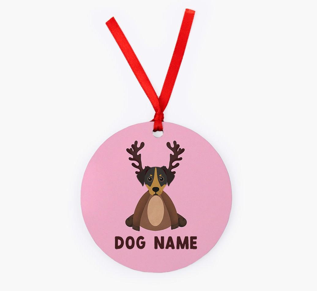 Reindog: Personalized {breedFullName} Christmas Decoration