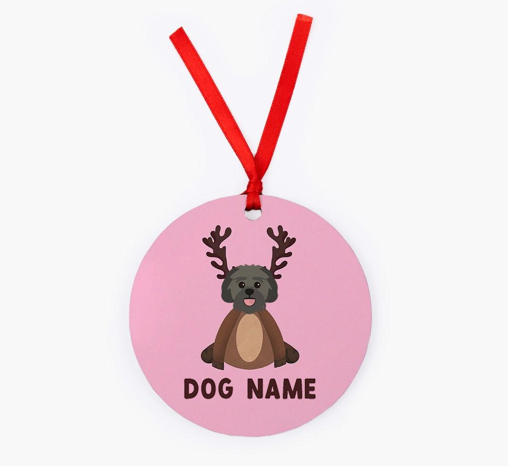 Reindog: Personalized {breedFullName} Christmas Decoration