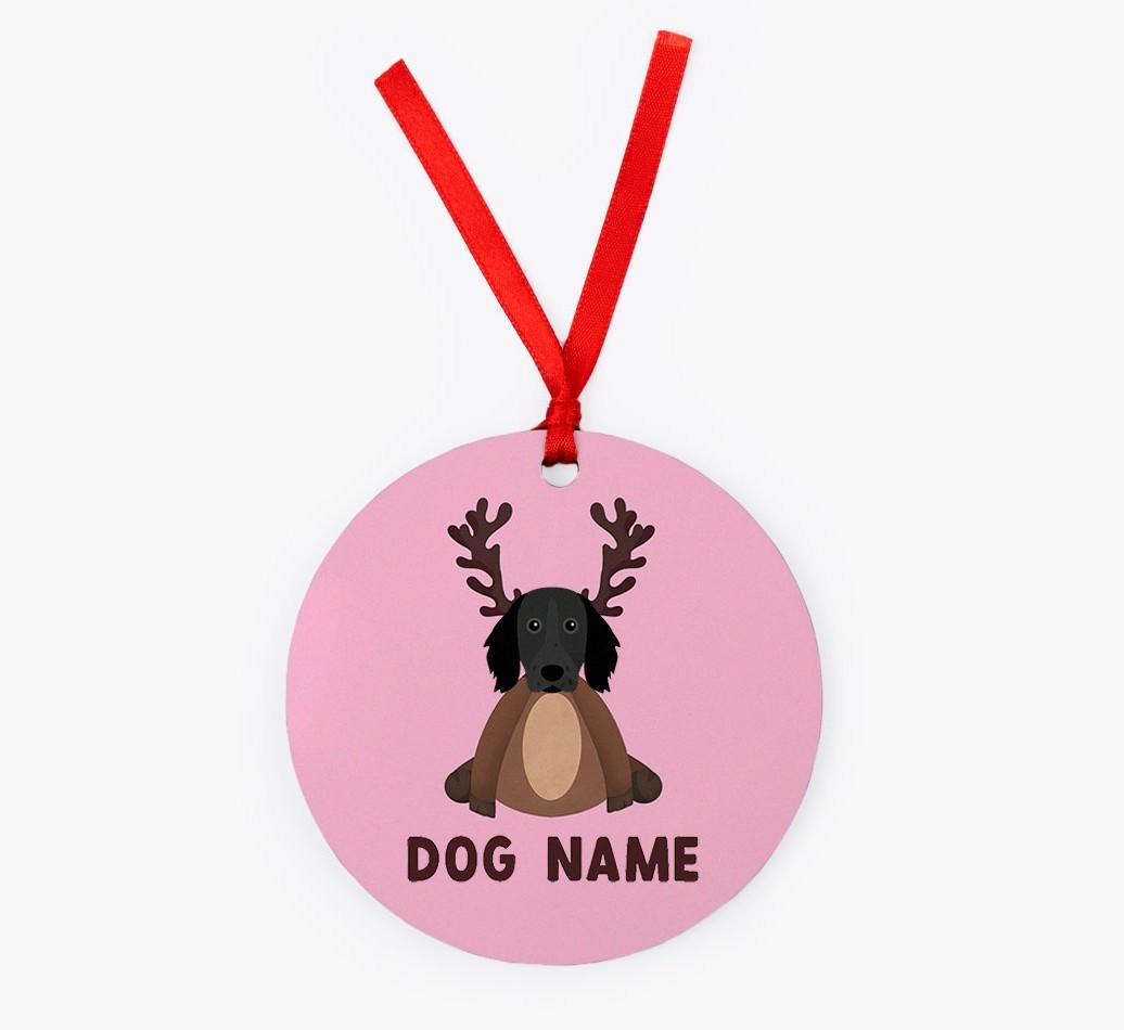 Reindog: Personalized {breedFullName} Christmas Decoration