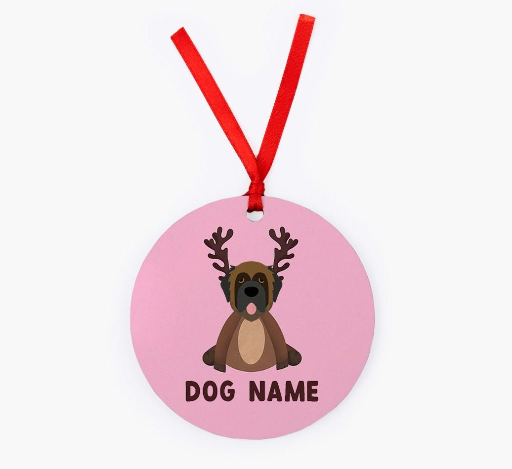 Reindog: Personalized {breedFullName} Christmas Decoration